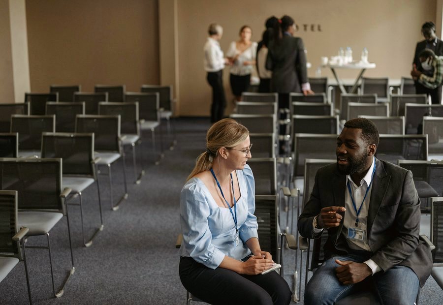 Networking event lounge